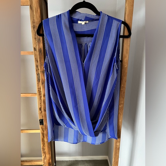 Stripped Blouse in blue and white - Picture 1 of 4